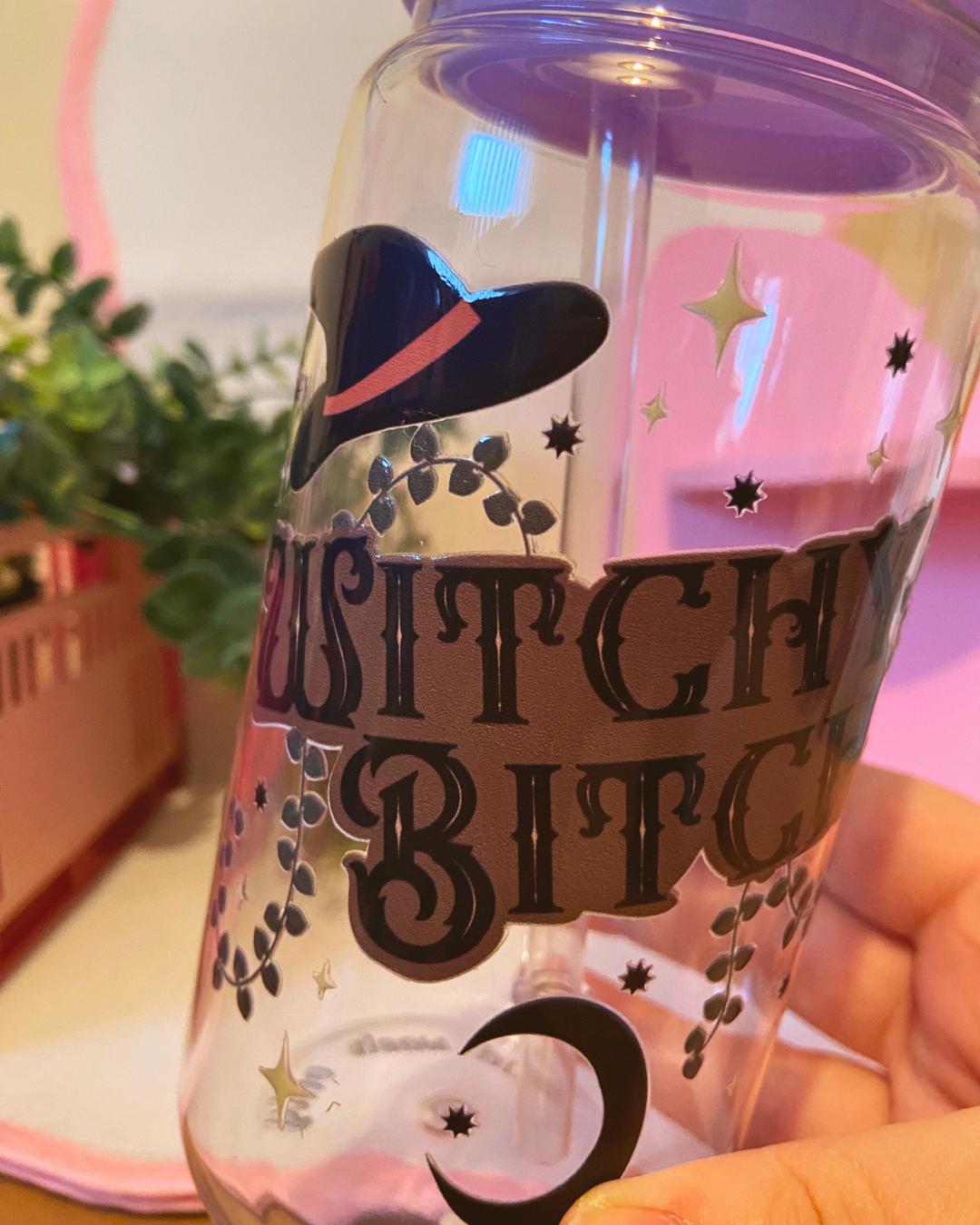 witchy bitch acrylic tumbler