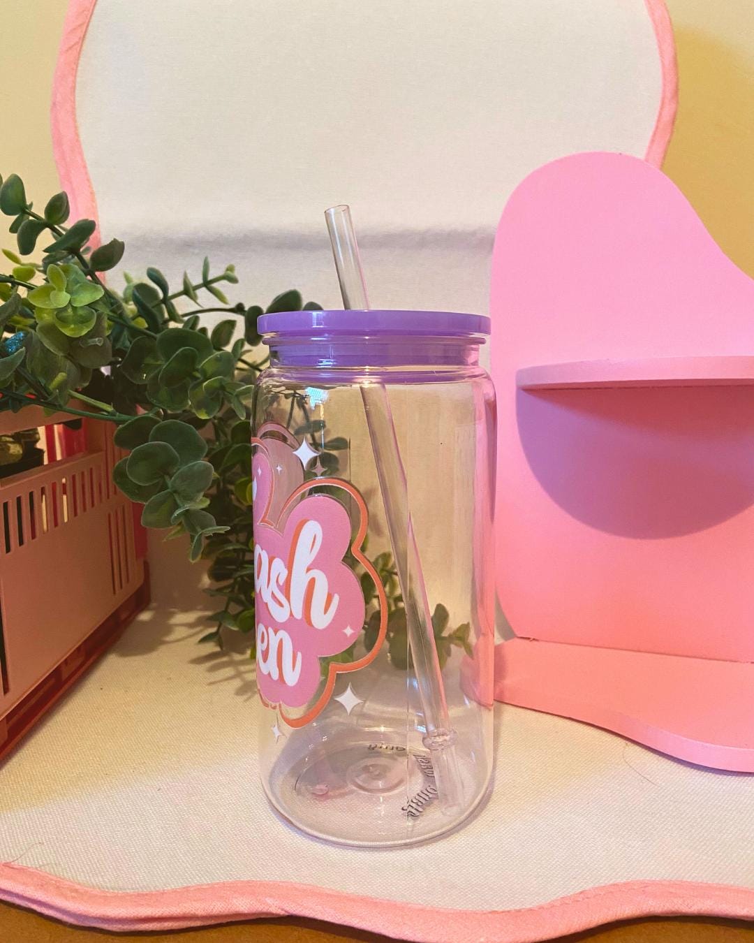 Trash queen acrylic tumbler