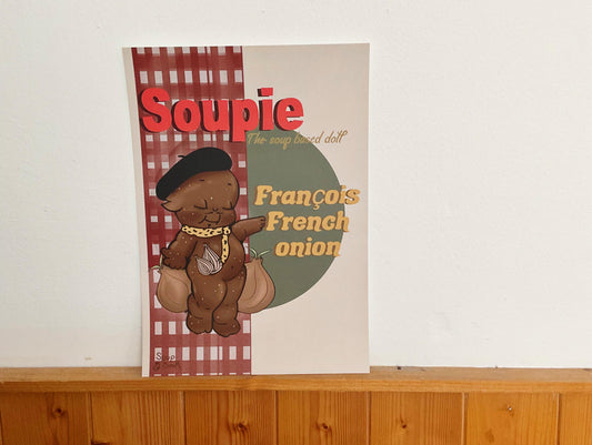 Soupie doll: François French onion A4 print