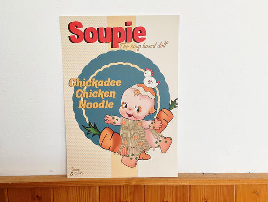 Soupie doll: Chick a Dee chicken noodle A4 print