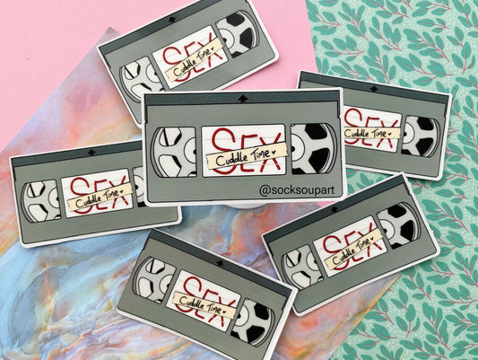 Vintage VHS S*X tape sticker