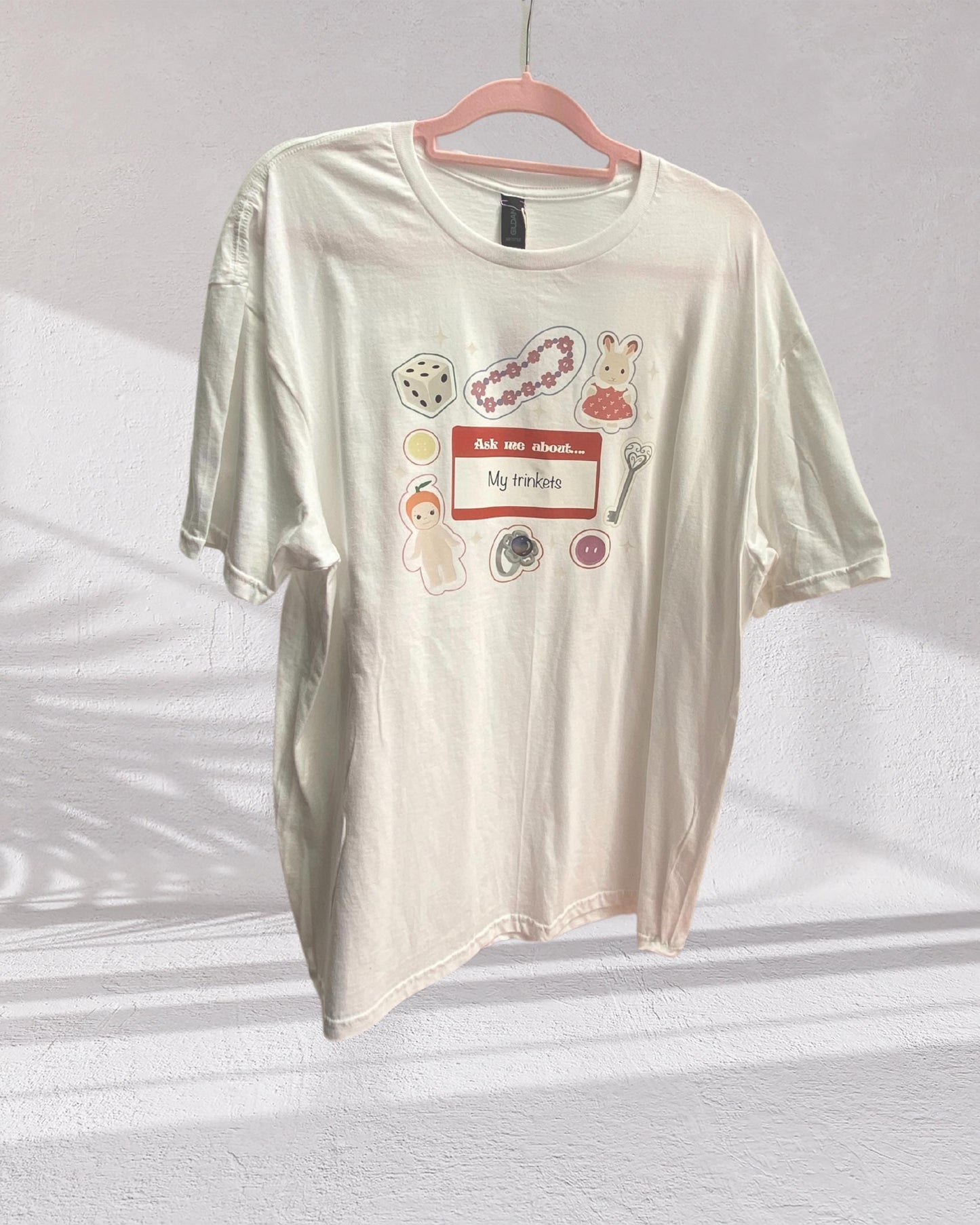 Hello, Ask Me About My Trinkets - Cute Illustrated T-Shirt