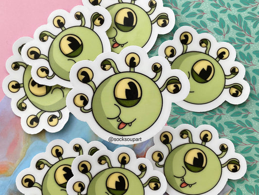 Cute dungeon and dragons Beholder sticker
