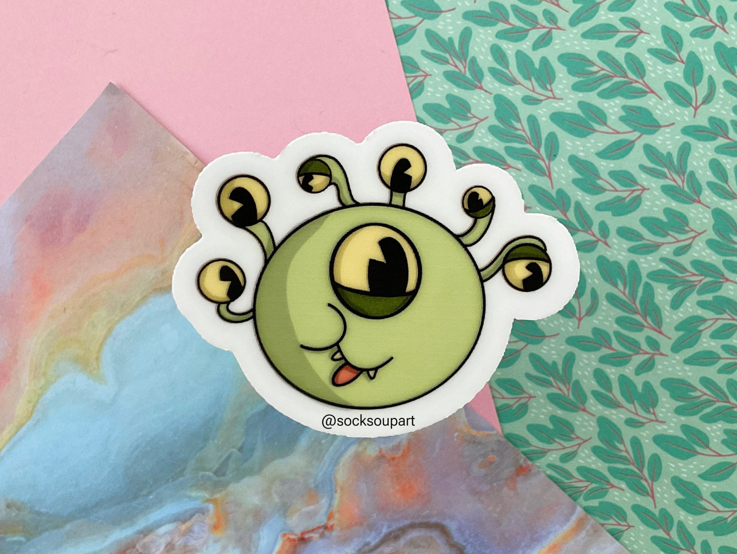 Cute dungeon and dragons Beholder sticker