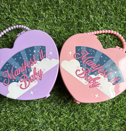Manifest It Baby Heart-Shaped Carry Case