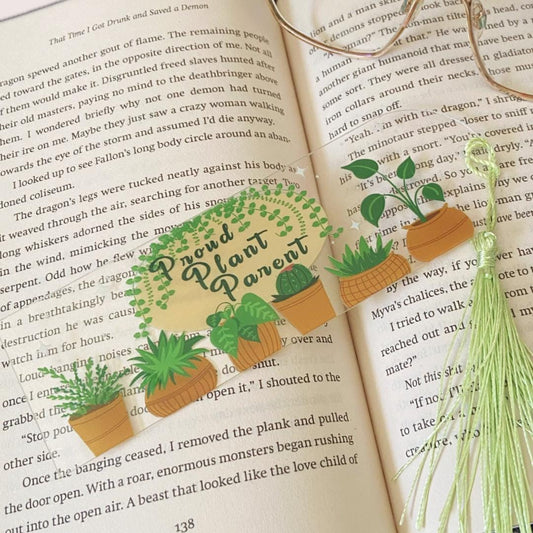 Proud Plant Parent acrylic bookmark