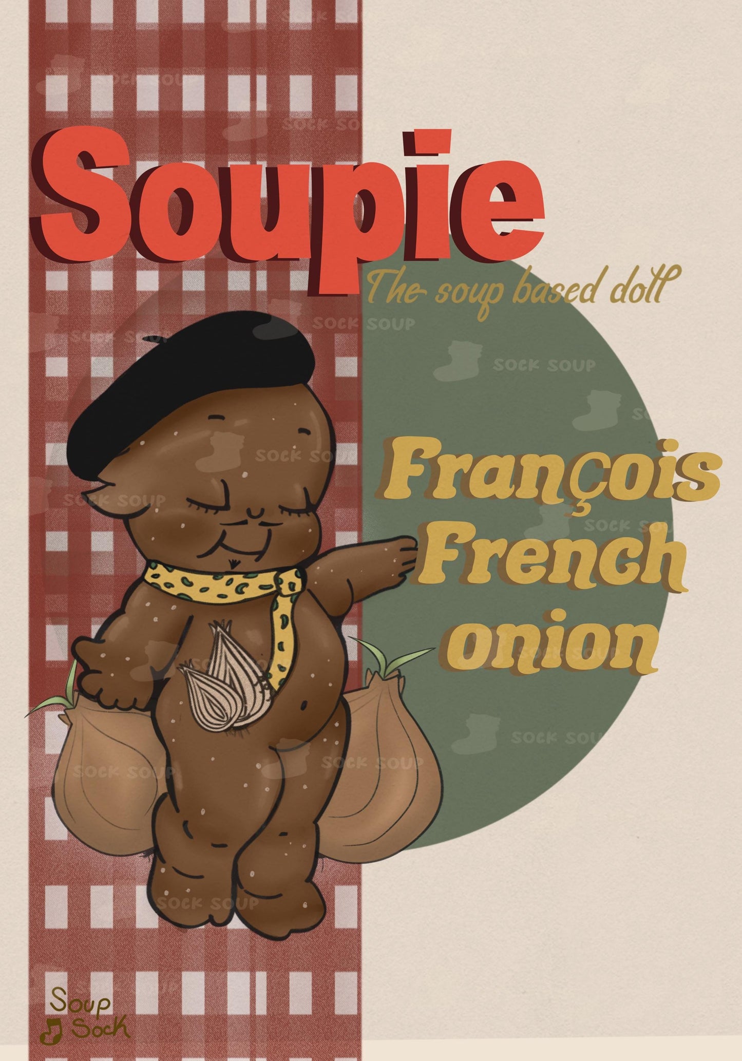 Soupie doll: François French onion A4 print