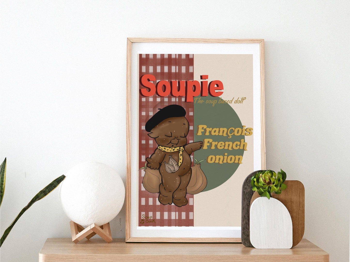 Soupie doll: François French onion A4 print