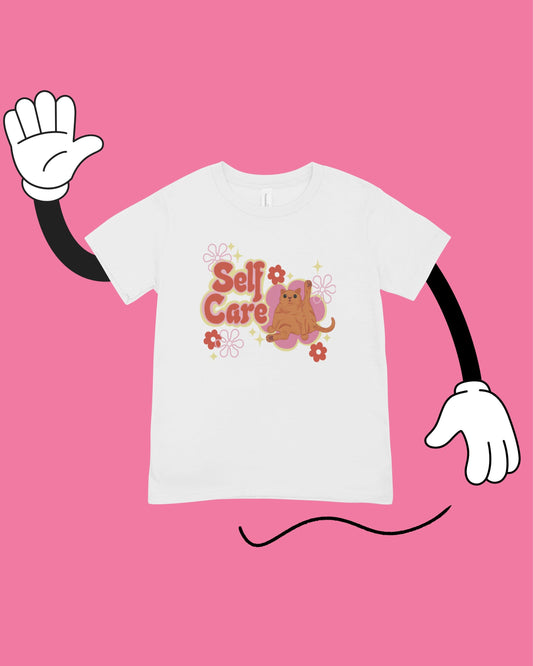 Self Care Cat T-Shirt – Funny Cat Graphic Tee
