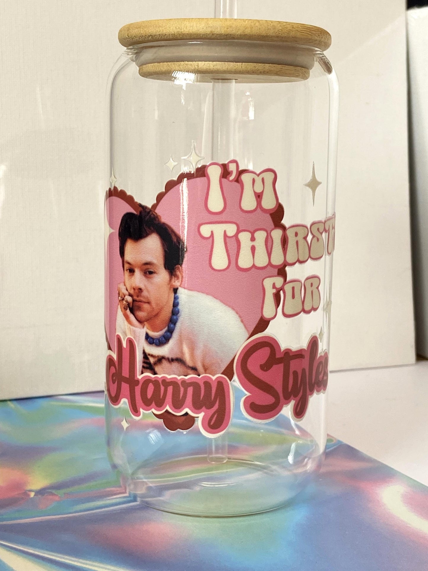 I'm thirsty for Harry Styles 'Crush cup' drinking glass unique fan gift