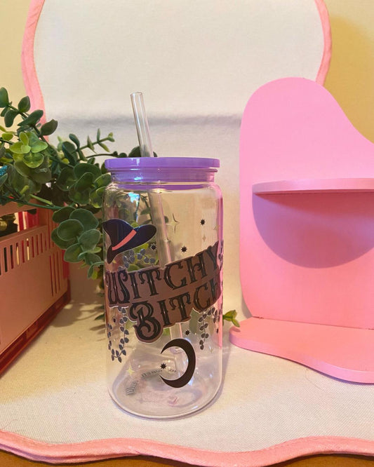 witchy bitch acrylic tumbler
