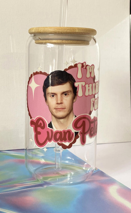 I'm thirsty for Evan Peters 'Crush cup' drinking glass