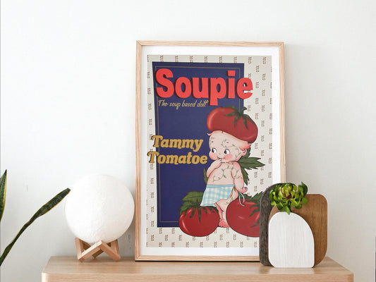 Soupie dolls: Tammy Tomatoe A4 print